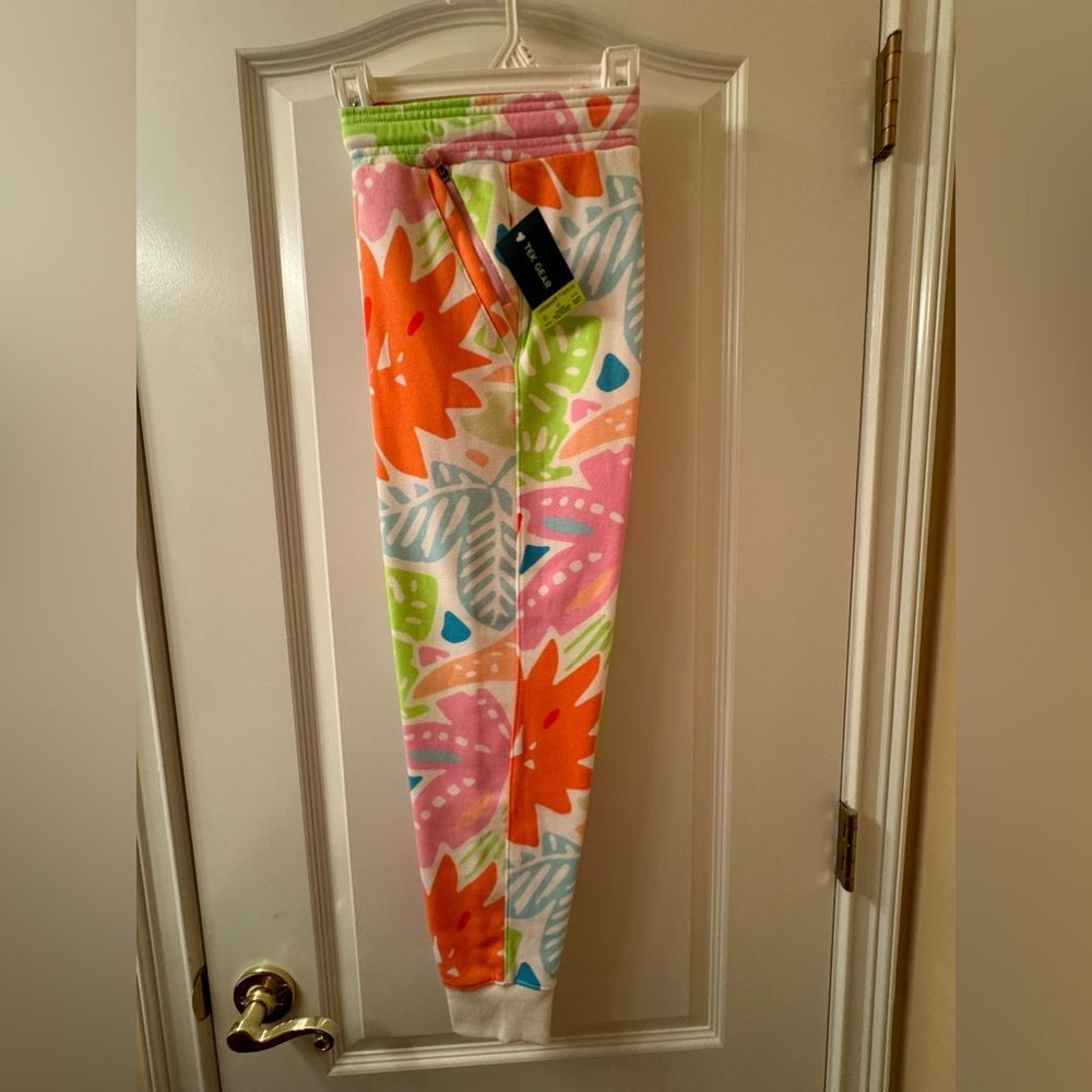 NWT 2 Piece Activewear TEK GEAR Ultrasoft Flannel Joggers size L (10/12) Girls - Picture 2 of 8